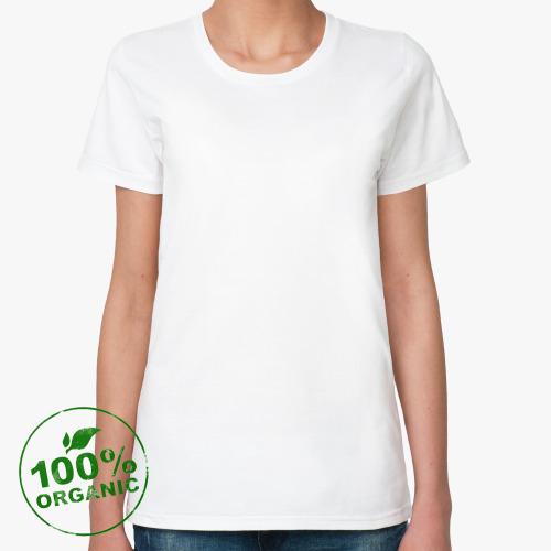 Женская футболка из органик-хлопка Листья
