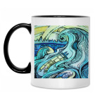 Кружка двухцветная