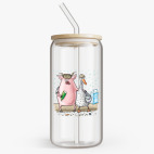 Банка с бамбуковой крышкой