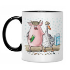 Кружка двухцветная