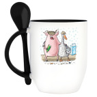 Кружка с ложкой