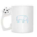 Кружка с футбольным мячиком