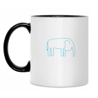 Кружка двухцветная