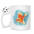 Кружка с футбольным мячиком