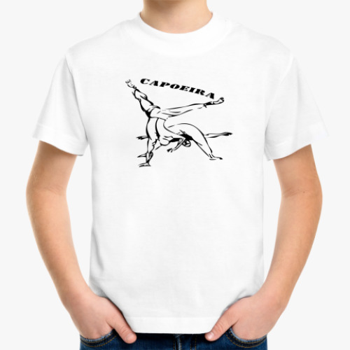 Детская футболка с принтом капоэйра
