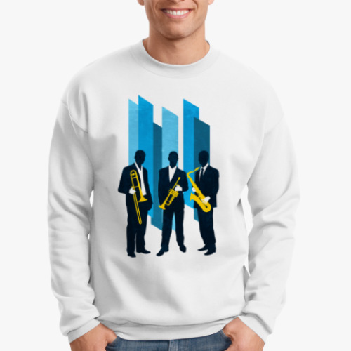 Свитшот с принтом Jazz band