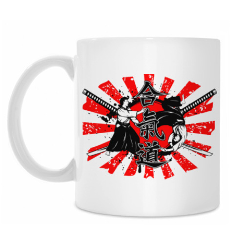 Кружка с принтом Айкидо
