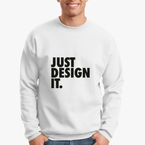 Свитшот с принтом Just Design It