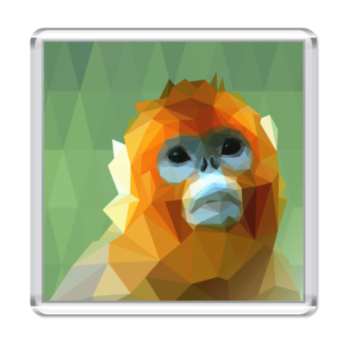 Магнит с принтом Обезьяна Синемордый Джо