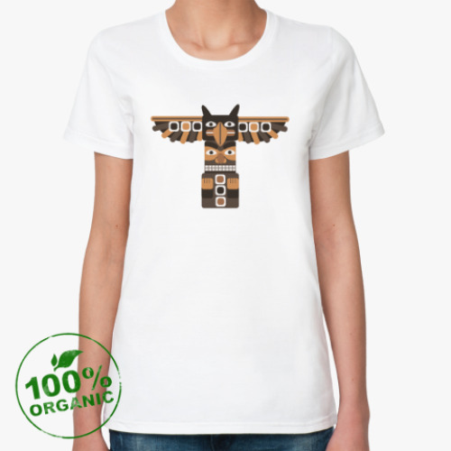 Женская футболка из органик-хлопка с принтом Тотем