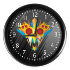 Настенные часы (с цифрами) Ритуальная маска воина