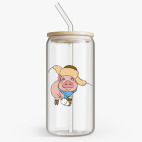 Банка с бамбуковой крышкой