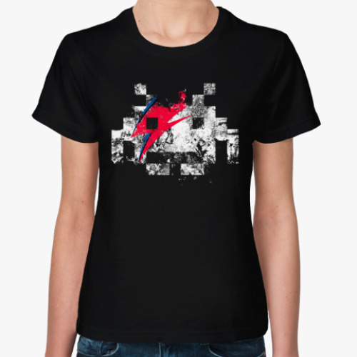 Женская футболка с принтом Космический Захватчик