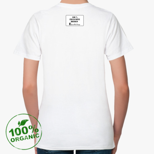 Женская футболка из органик-хлопка с принтом Cakes Lie !