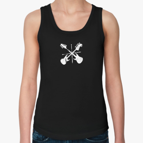 Женская майка с принтом OBA гитары