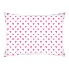 Подушка 47x35 см Акварельные сердечки