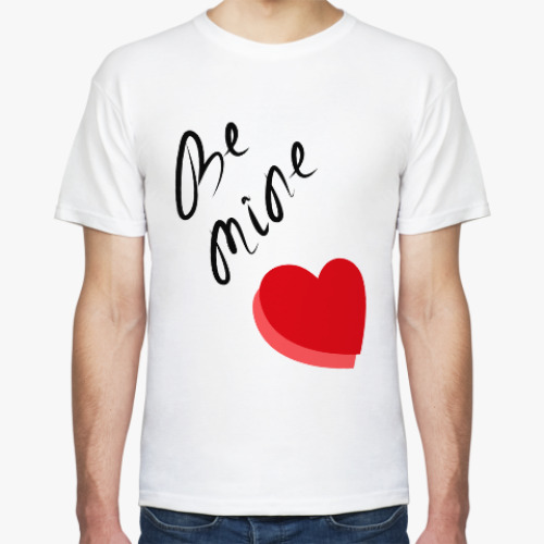 Футболка с принтом признание в День Валентина/ Валентинка