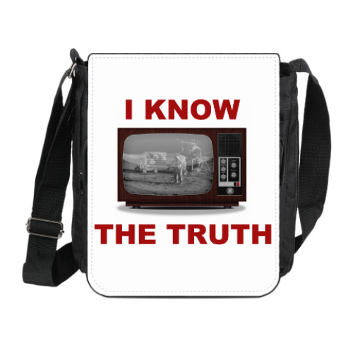 Сумка на плечо (мини-планшет) с принтом I know the truth