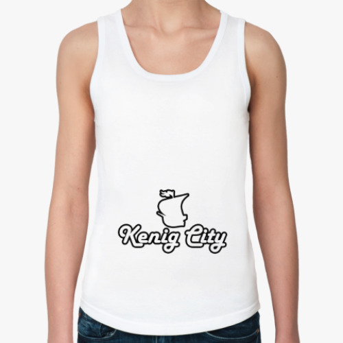 Женская майка с принтом КенигСити (Город Калининград)