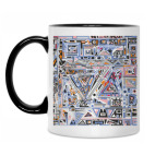 Кружка двухцветная