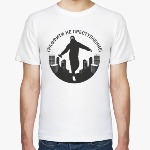 Футболка с принтом граффити