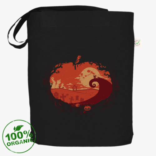 Сумка шоппер с принтом Хэллоуин