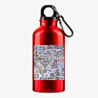 Металлическая бутылка 400 мл UV-DTF