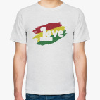 Классическая футболка One Love