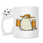 Кружка с футбольным мячиком