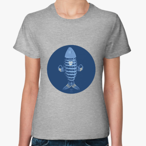 Женская футболка с принтом Animal Zen: X is for X-ray tetra