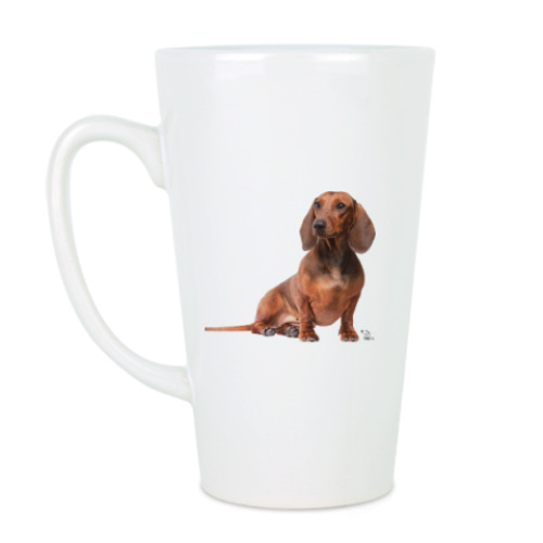 Чашка Латте с принтом такса