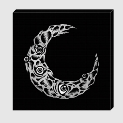 Холст с принтом Полумесяц с Глазами