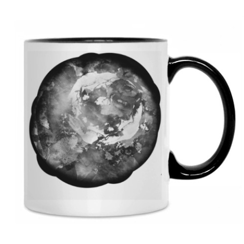 Кружка Черно-белая роза