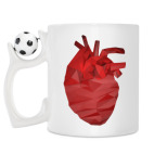 Кружка с футбольным мячиком