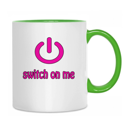 Кружка с принтом Switch on me
