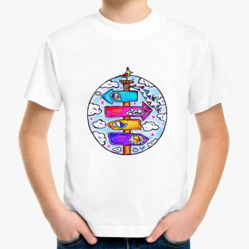 Детская футболка Указатель