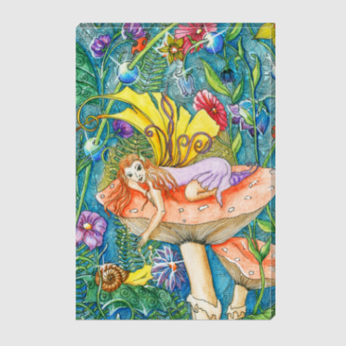 Холст с принтом лесная фея