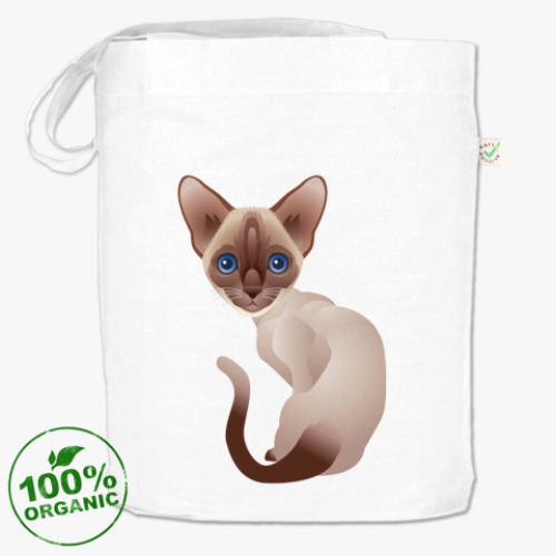 Сумка шоппер с принтом Кошка