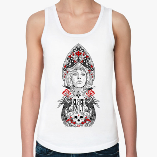 Женская майка с принтом BLACK KVLT_grl