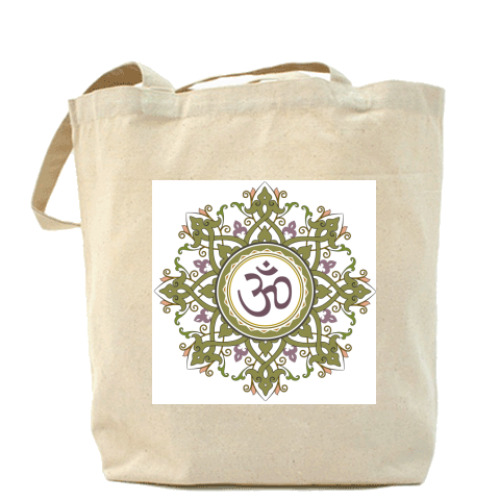 Сумка шоппер с принтом Мантра ОМ