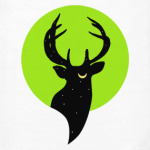 Олень и луна