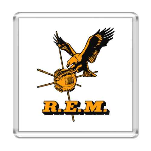 Магнит с принтом R.E.M.