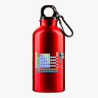 Металлическая бутылка 400 мл UV-DTF