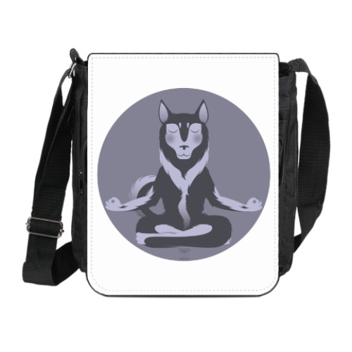 Сумка на плечо (мини-планшет)  Animal Zen: H is for Husky