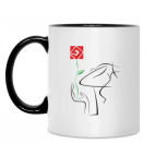 Кружка двухцветная