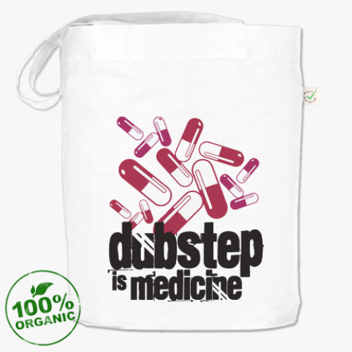 Сумка шоппер с принтом Дабстеп медицина