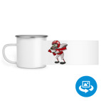 Кружка металлическая белая (круговая запечатка)