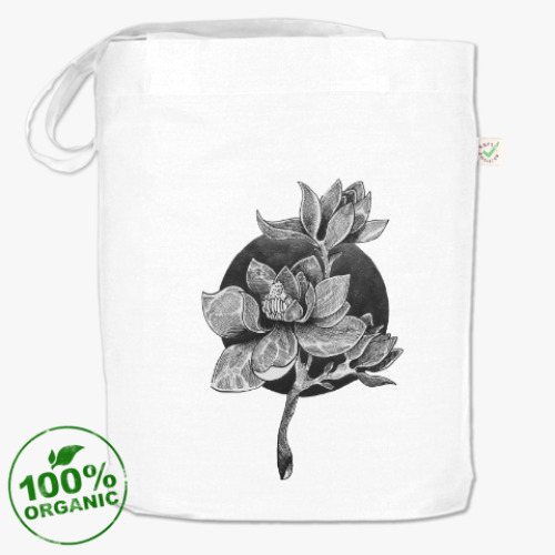 Сумка шоппер с принтом Магнолия