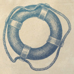 Море винтаж спасательный круг