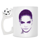 Кружка с футбольным мячиком